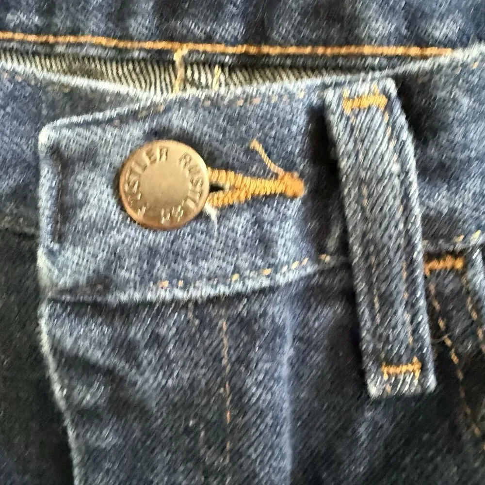 Rustler Men’s Denim Cotton Blue Jeans Straight Leg 30X30